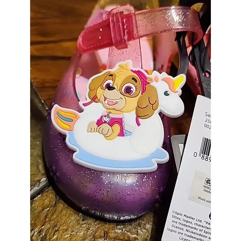 Nickelodeon Paw Patrol Toddler Little Girls Jelly Pink Shoes Skye Everest Siz 11